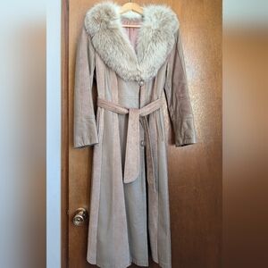 Penny Lane Coat With Fox Fur Trim